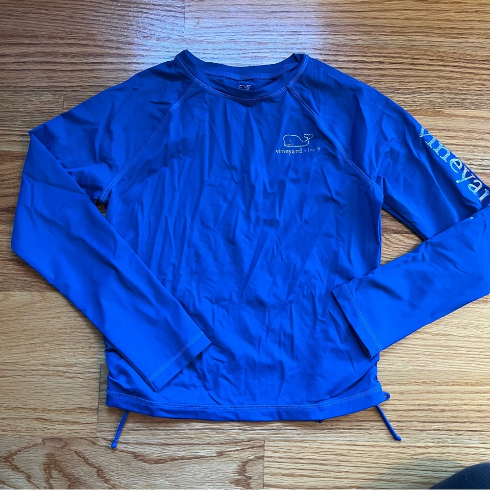 Vineyard vines royal blue swim rashguard size medium 10-12